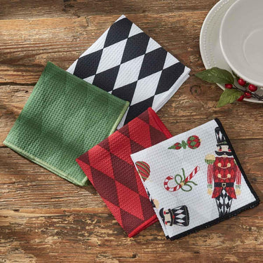 Nutcracker Dishcloth Set 4 - Park Designs - The Fox Decor